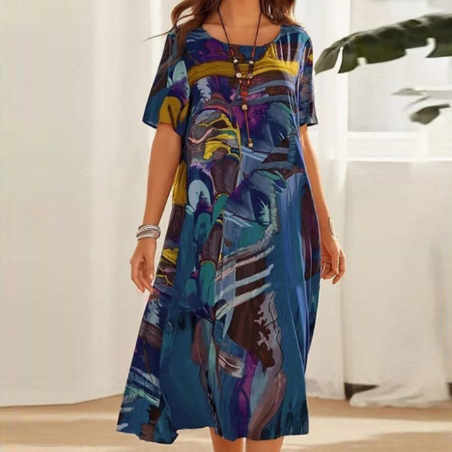 Haydée Chic 3d Hand Painted Dress Premium Wardrobe Essential