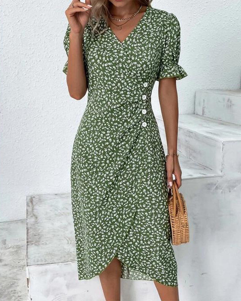 Yara Boutique Fine Dress with Buttons Collection