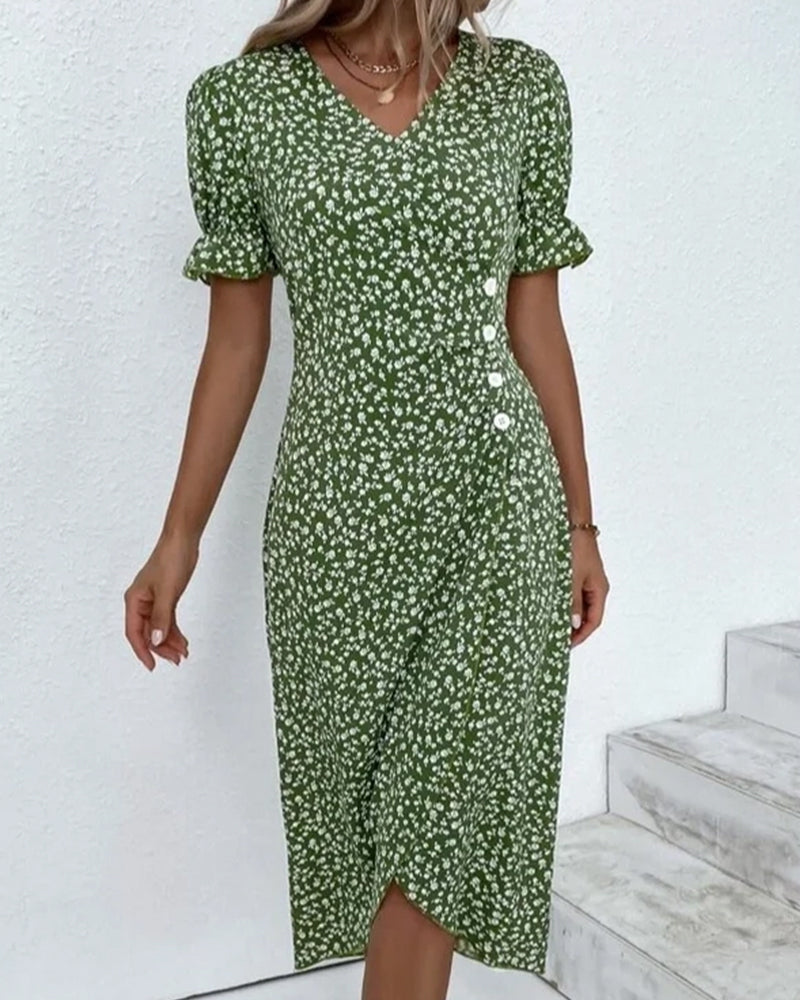 Yara Boutique Fine Dress with Buttons Collection