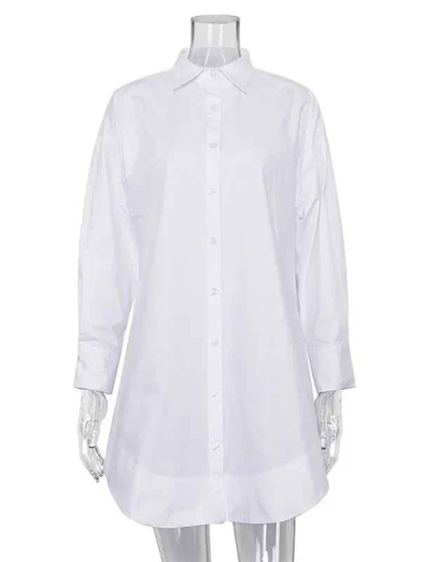 Raquel Elegant Shirt Dress Contemporary Dress for Layered Outfit Styling