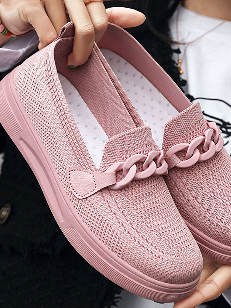 Breathable Knitting Slip On Loafers 3