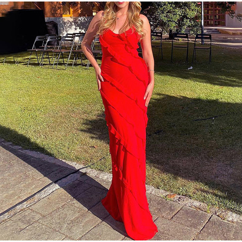 Patricia Elevated Long Dress with Ruffles Chic Silhouette Collection