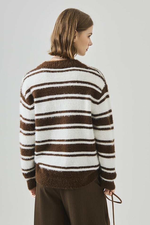 Loose Fit V Neck Knit Sweater