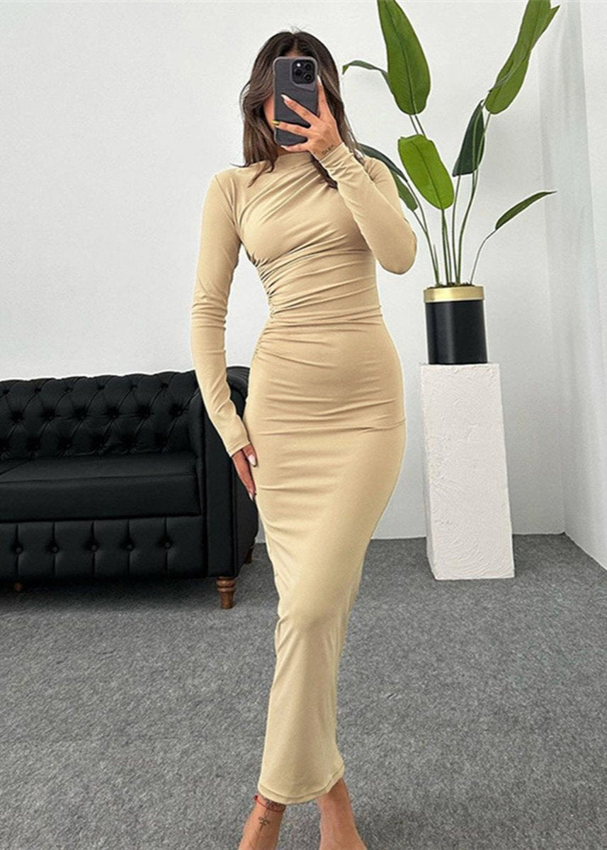 Luxe Slim Fit Elegant Long Sheath Dress for Women