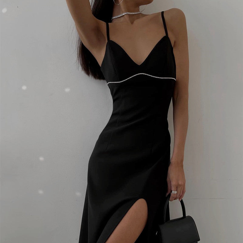 Summer New Women'S Hot Drill Halter Dress