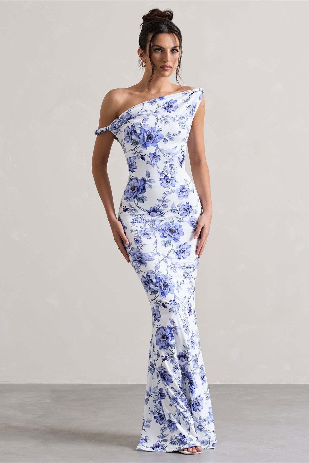 Print OneShoulder Bodycon Party Dress