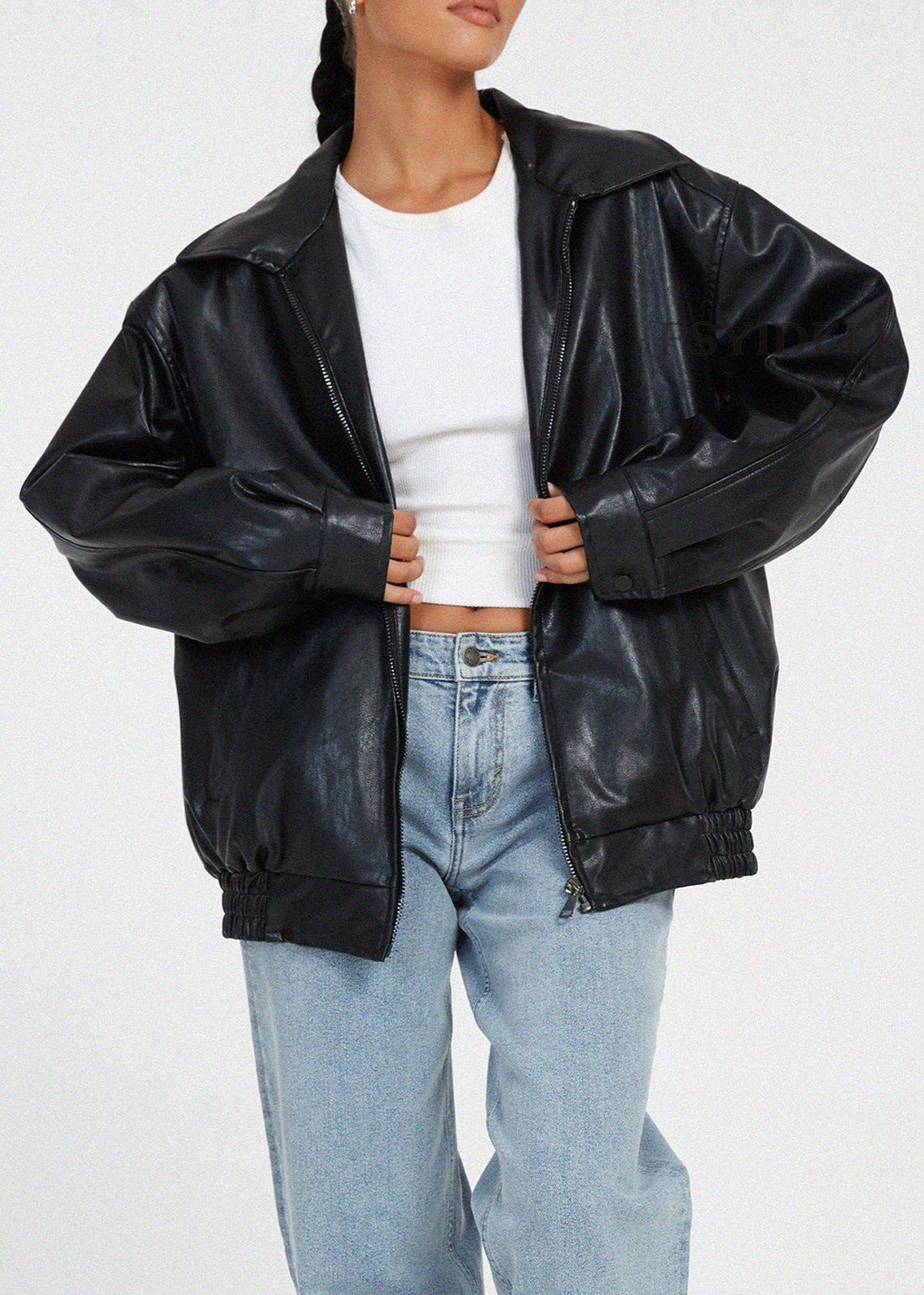 Women's Leather Jacket �Locomotive-InspiRed Style