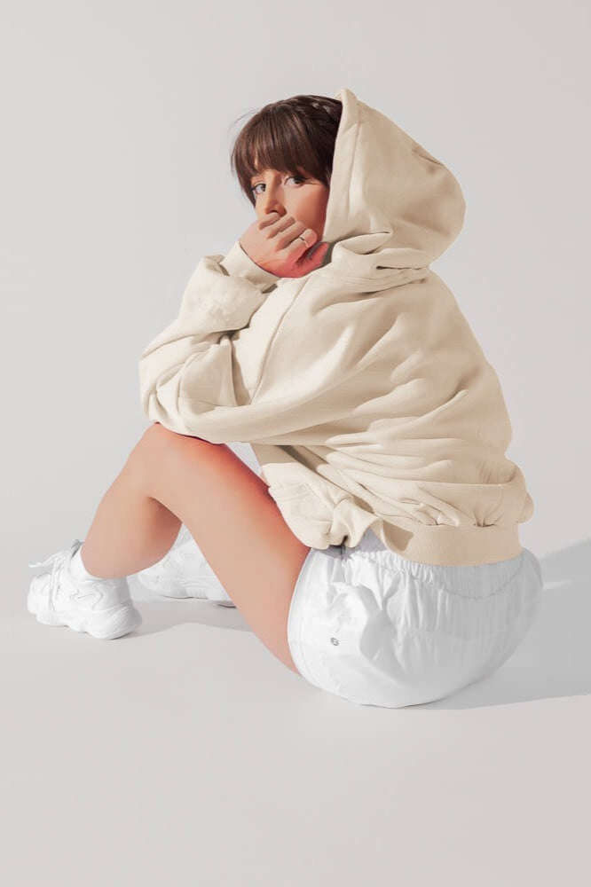 Solid Casual Long-Sleeve Zip Hoodie
