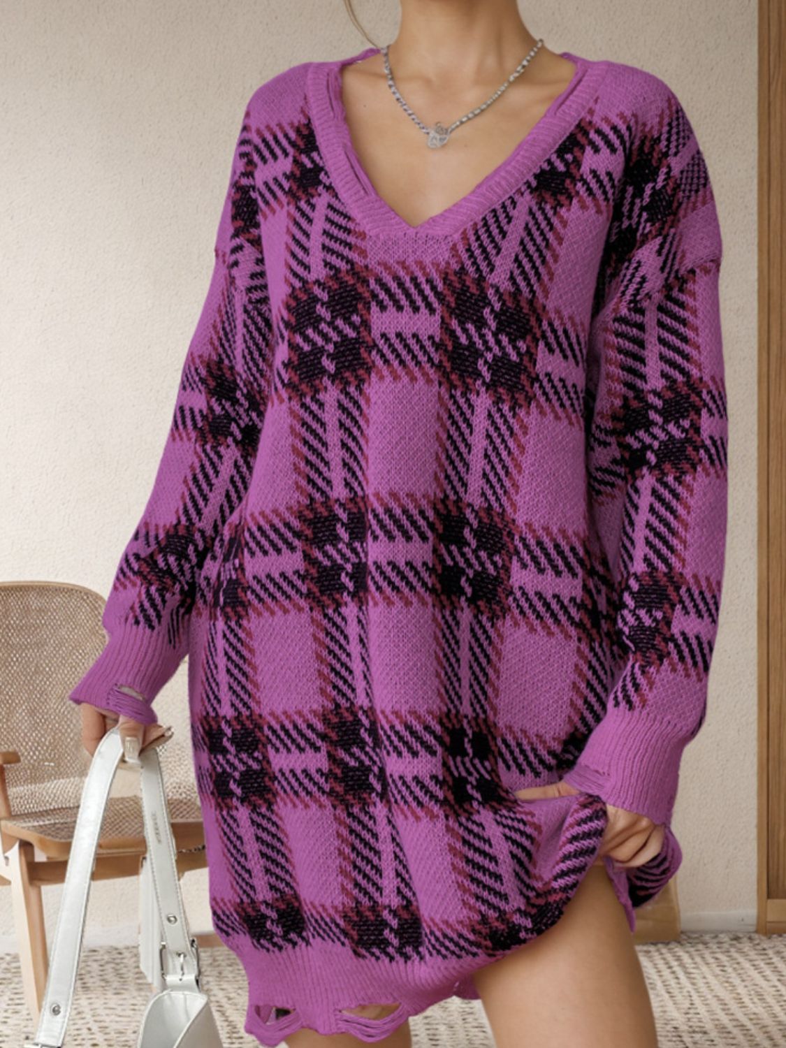 Annelie Long Sleeve Sweater Elegant Dress for Modern Casual Wear