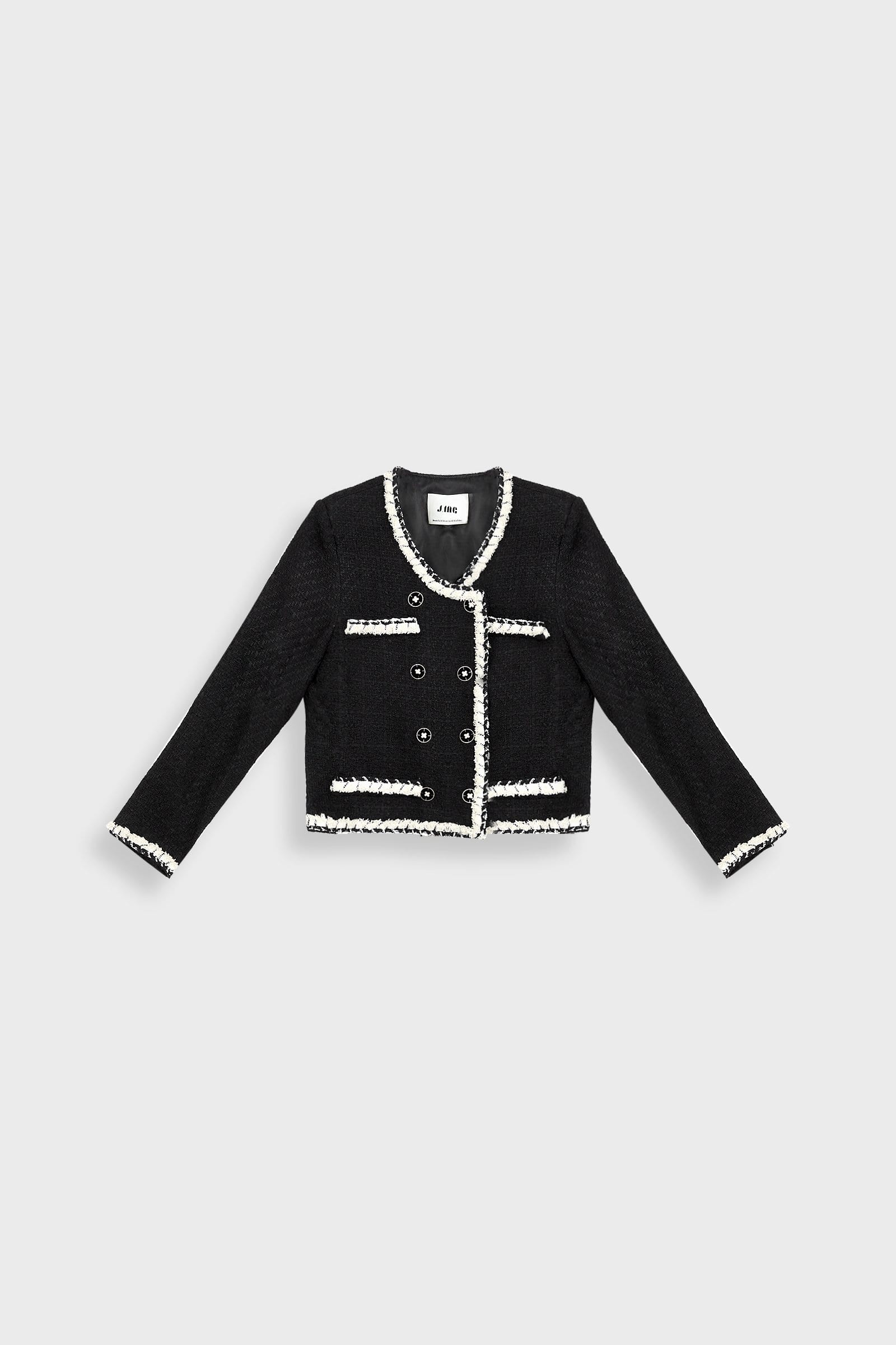 Jacey Black Double Breasted Jacket