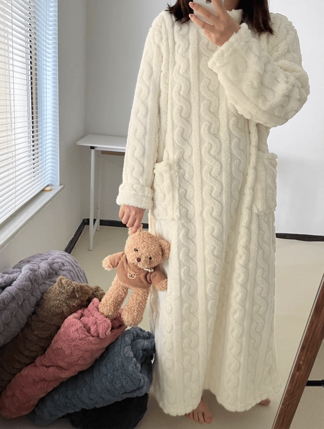 lusailstore - Coral Fleece Nightgown