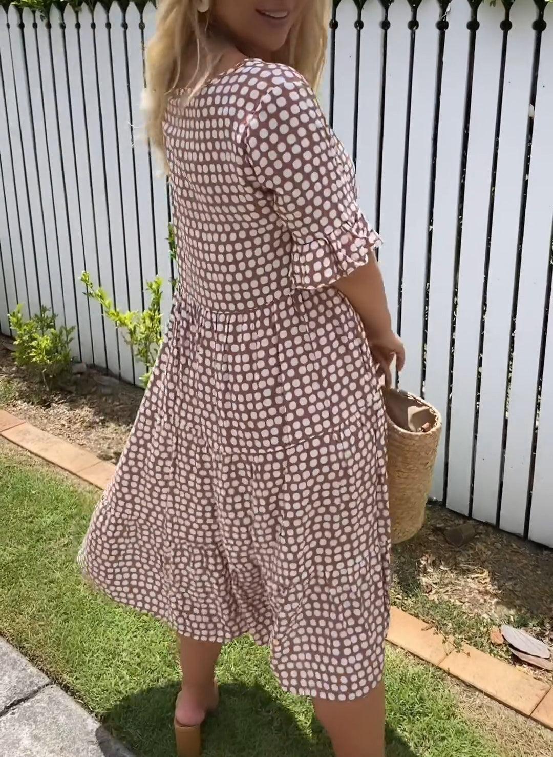 Ileana Aesthetic Striped Dress Premium Wardrobe Essential