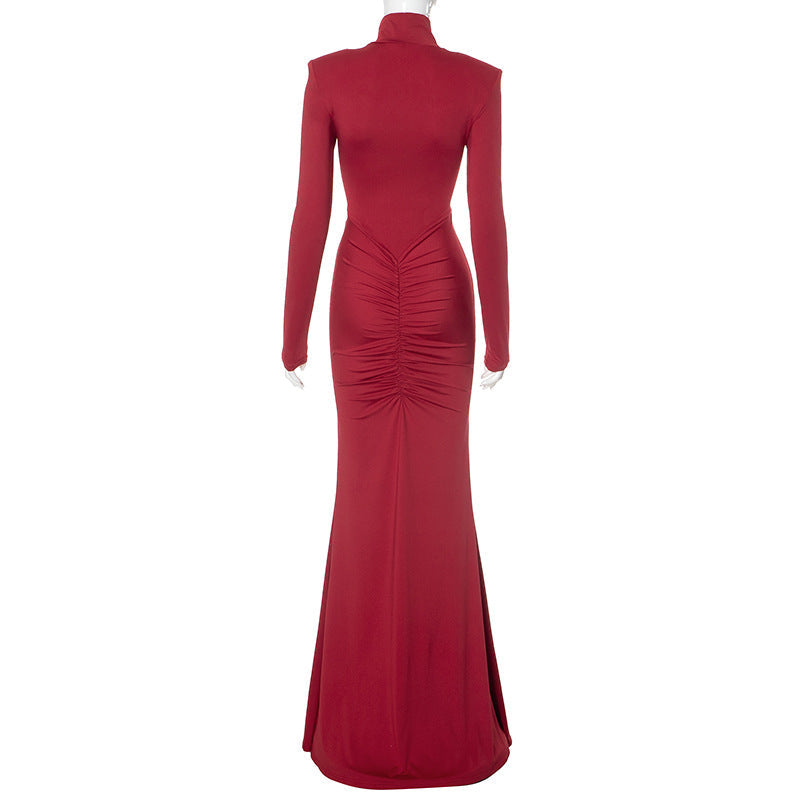 Red Rose Maxi Dress Red