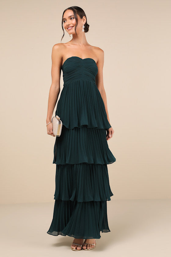 Valeria Boutique Strapless Maxi Dress Evening Wear Edit