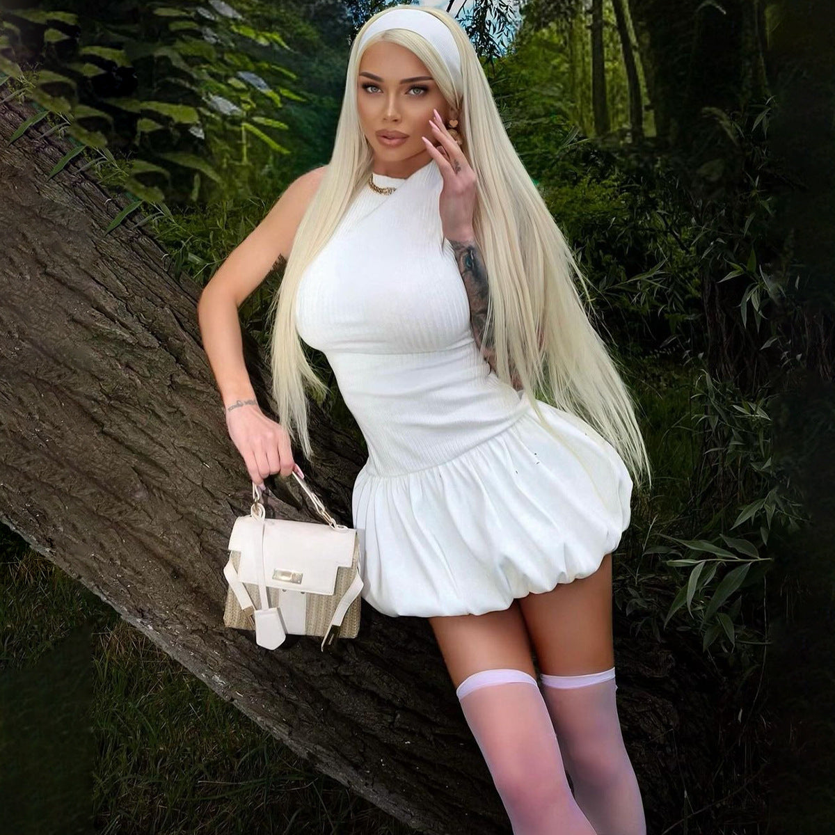 Bliss Mini Dress White