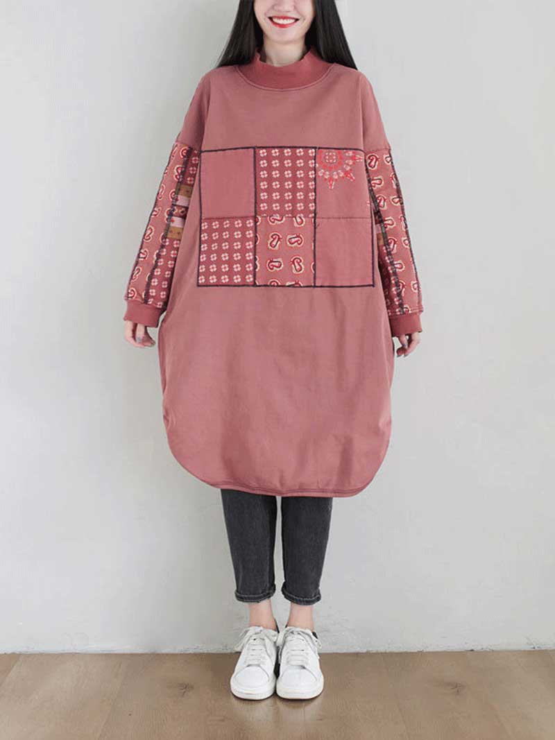 Remember Me Alway Turtleneck Pullover Sweater Midi Dress