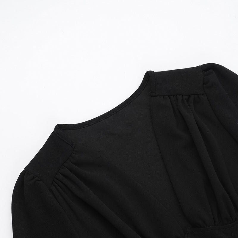 Bloom Skater Dress Black