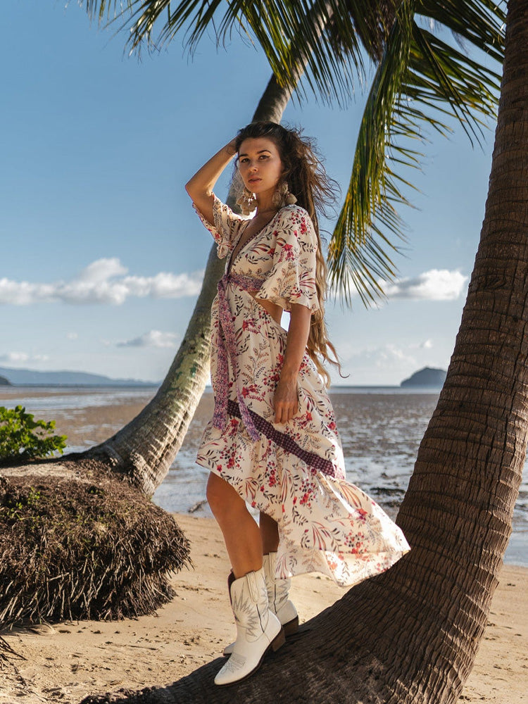 High-Low Midi Dress