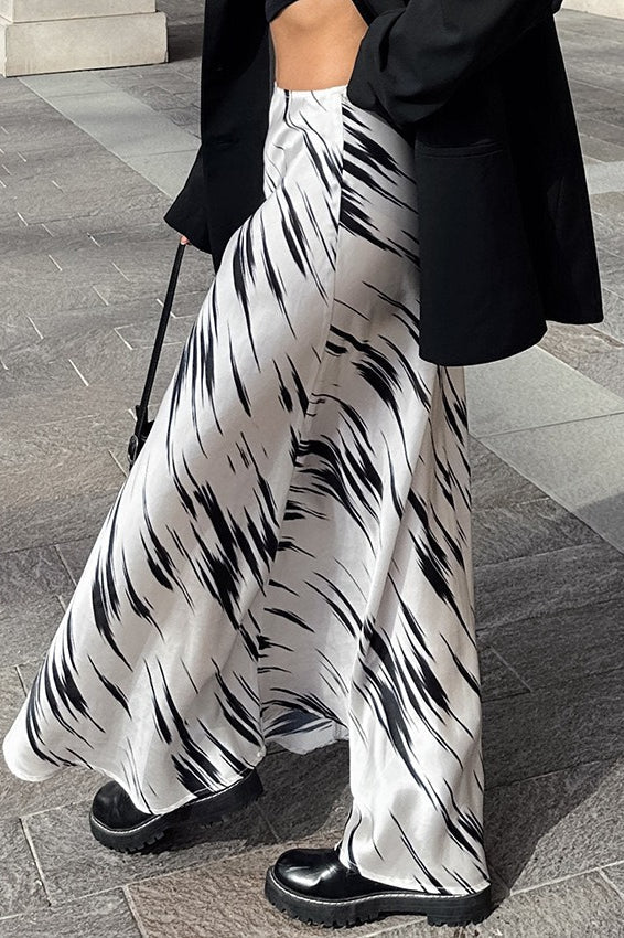 Satin Fishtail Bodycon Skirt