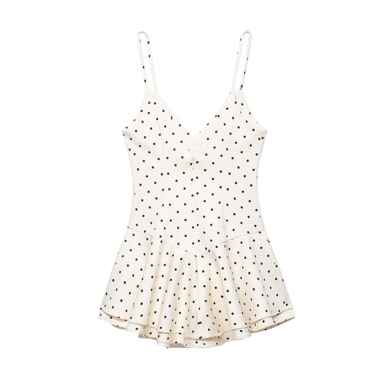Spring Polka Dot Romper Dress
