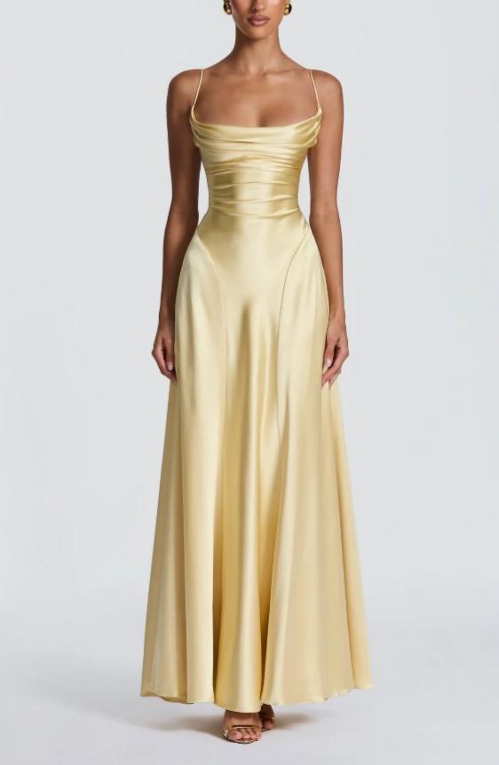 Women Clothing Western Classic All Match Tie Backless Dress