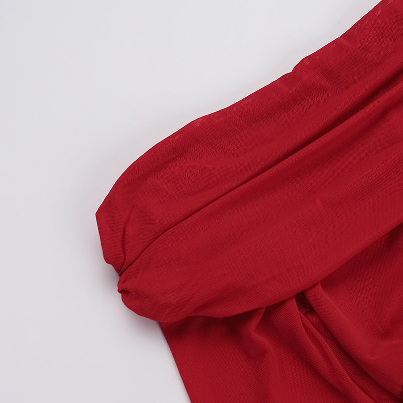 Flame Kissed Dress Red