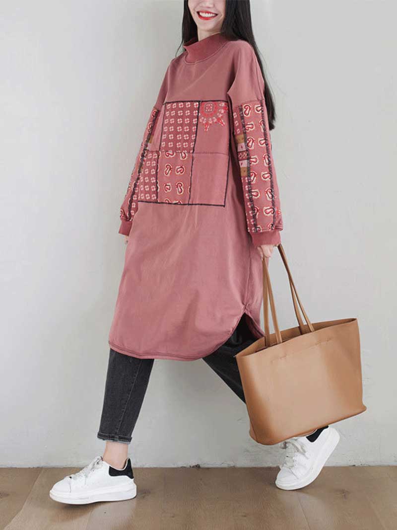 Remember Me Alway Turtleneck Pullover Sweater Midi Dress