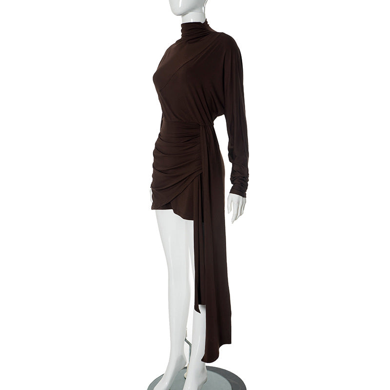 Jeannie Mini Dress - Brown