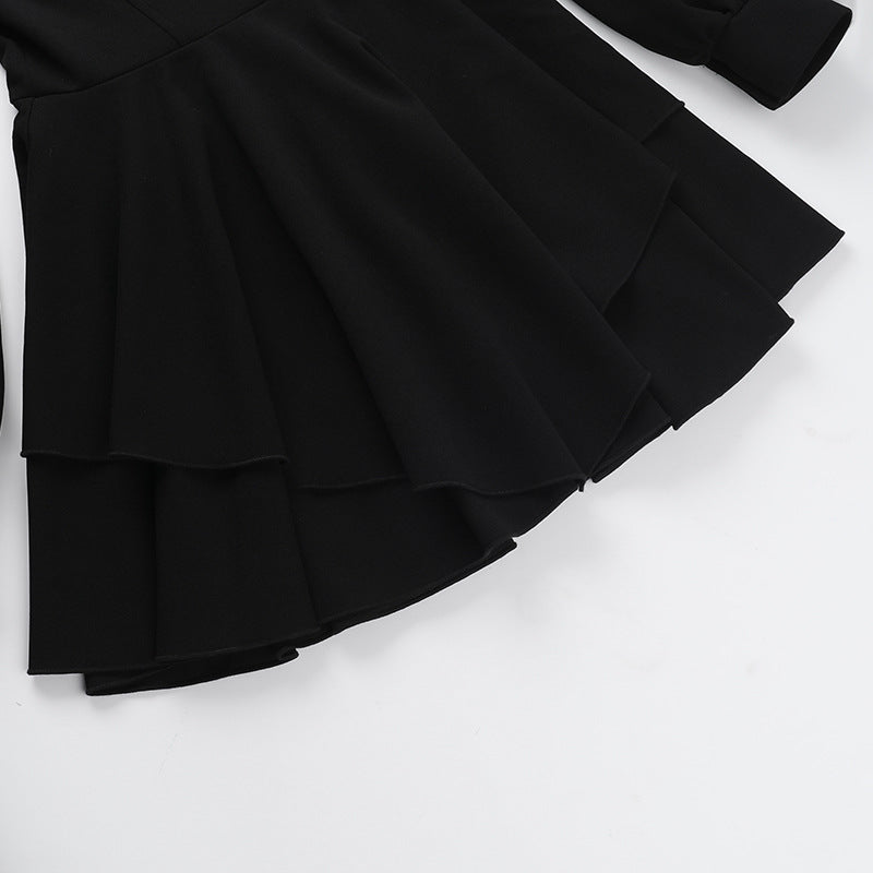 Bloom Skater Dress Black