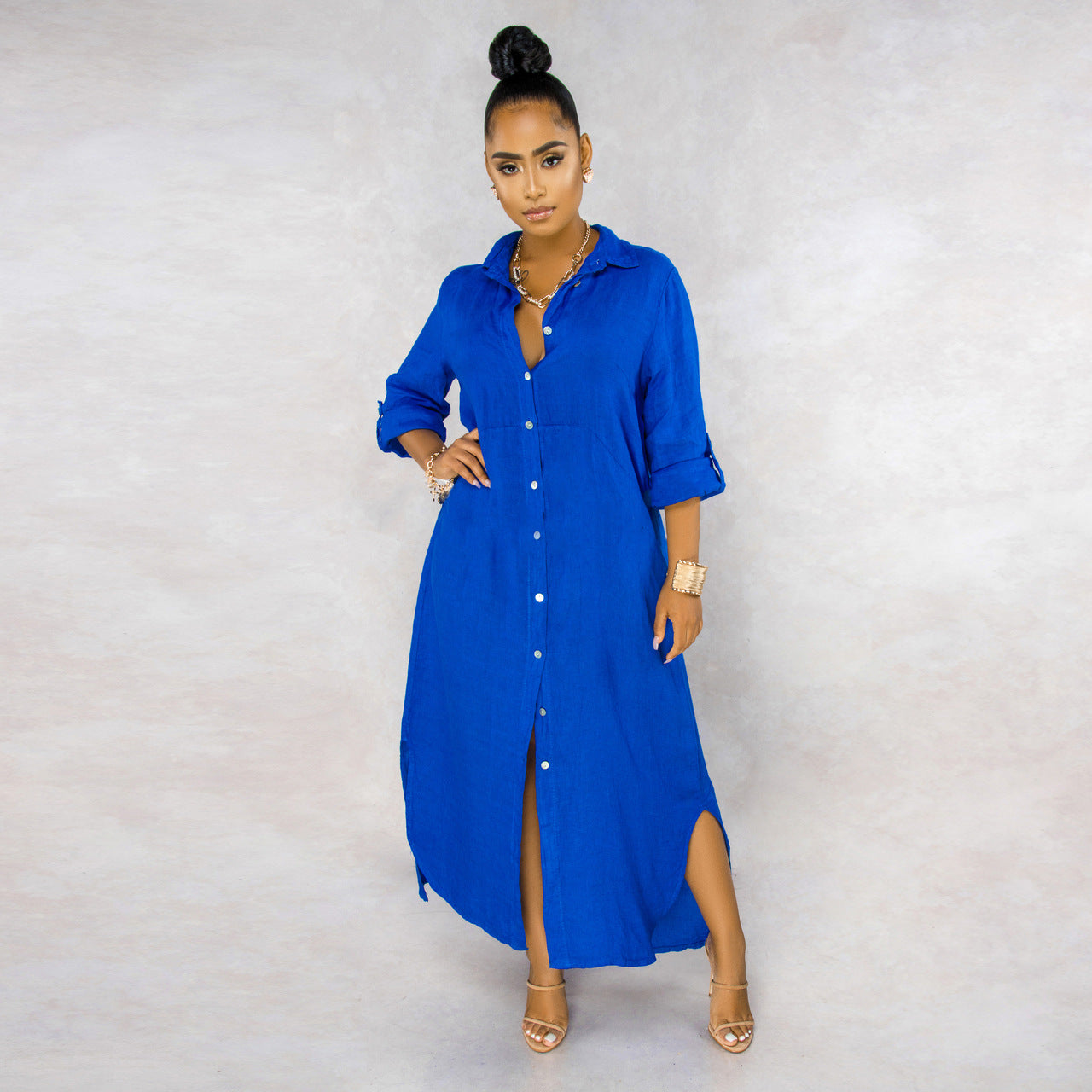 María Aesthetic Elena Overshirt Dress Set Evening Wear Edit