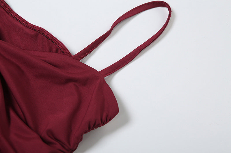 Ruffle Radiance Dress Red