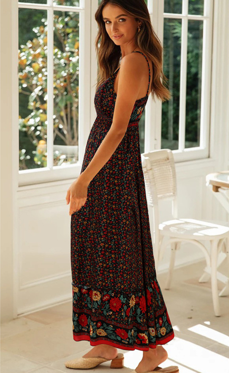 Imelda Blossom Delight Summer Dress for Women Comfortable Daily Wear