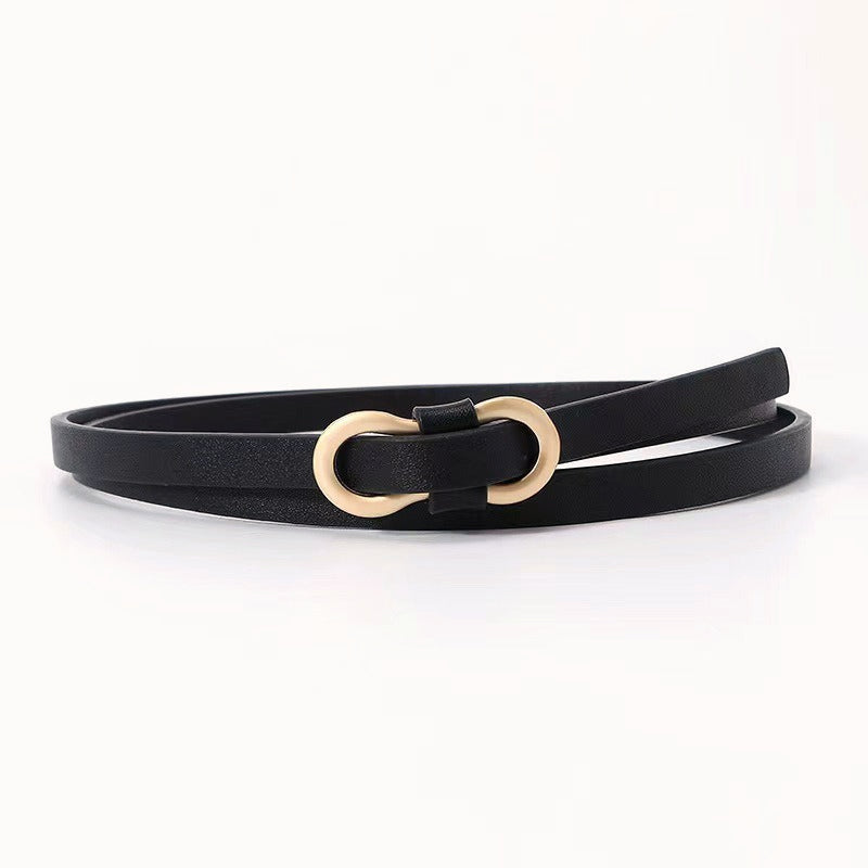 Slim Chic Leather Waist Belt
