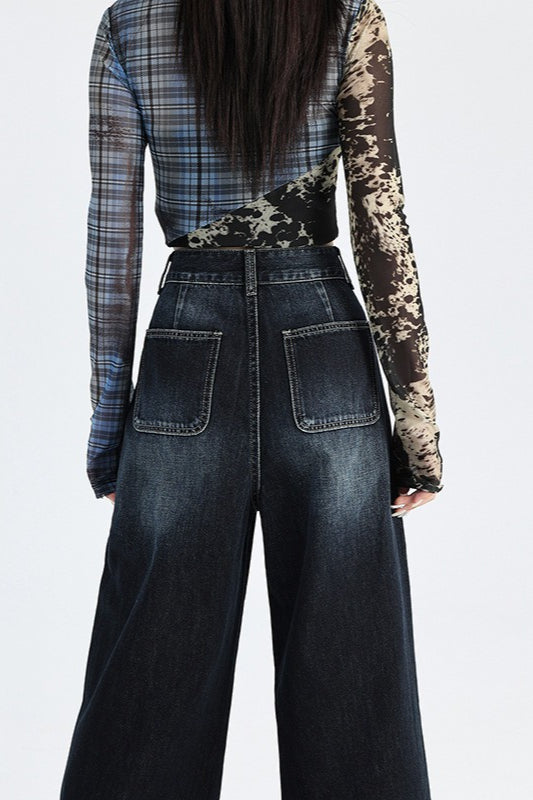 Relaxed Fit Floor Length Jeans