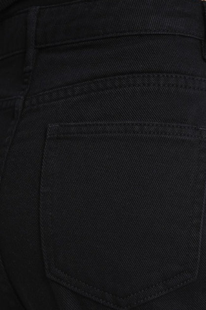 Casual Fleece Lined High Waist Straight Jeans