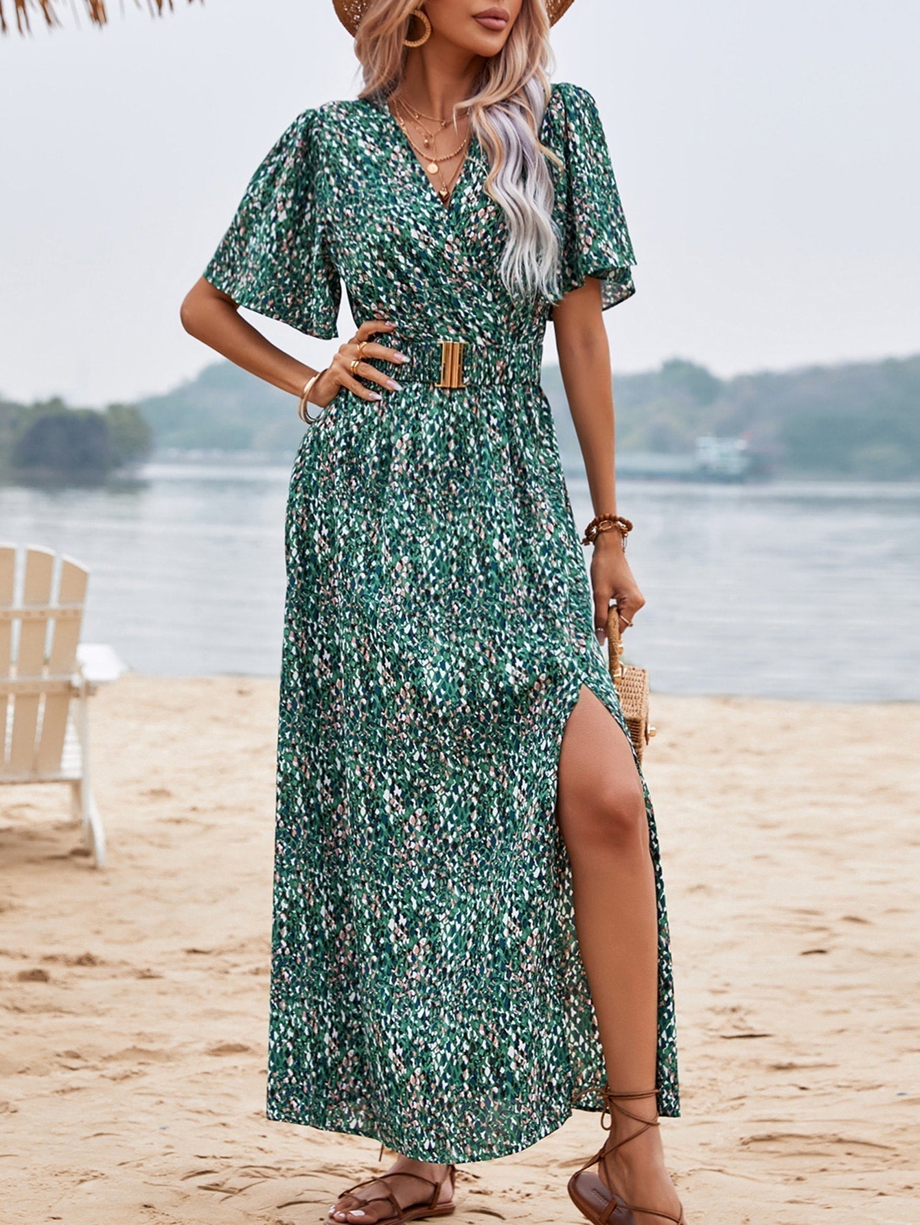 Belinda Effortless Maxi Dress Butterfly Style Elevated Occasion Wear