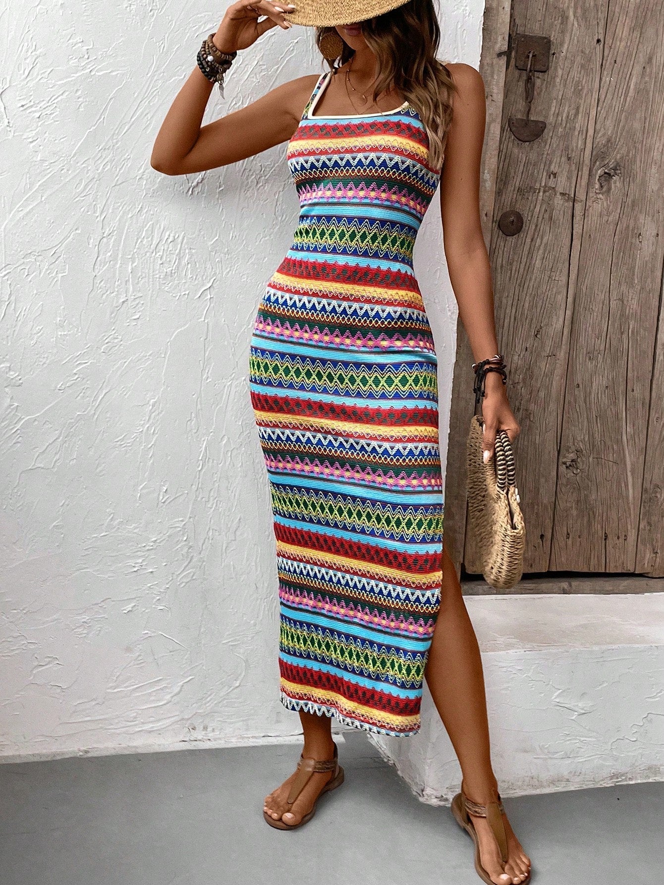 Leila Minimalist Summer Beach Dress Evening Wear Edit
