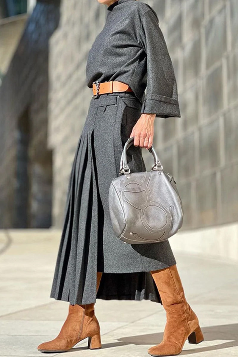 Natalia Casual British Style Premium Dress for Layered Outfit Styling
