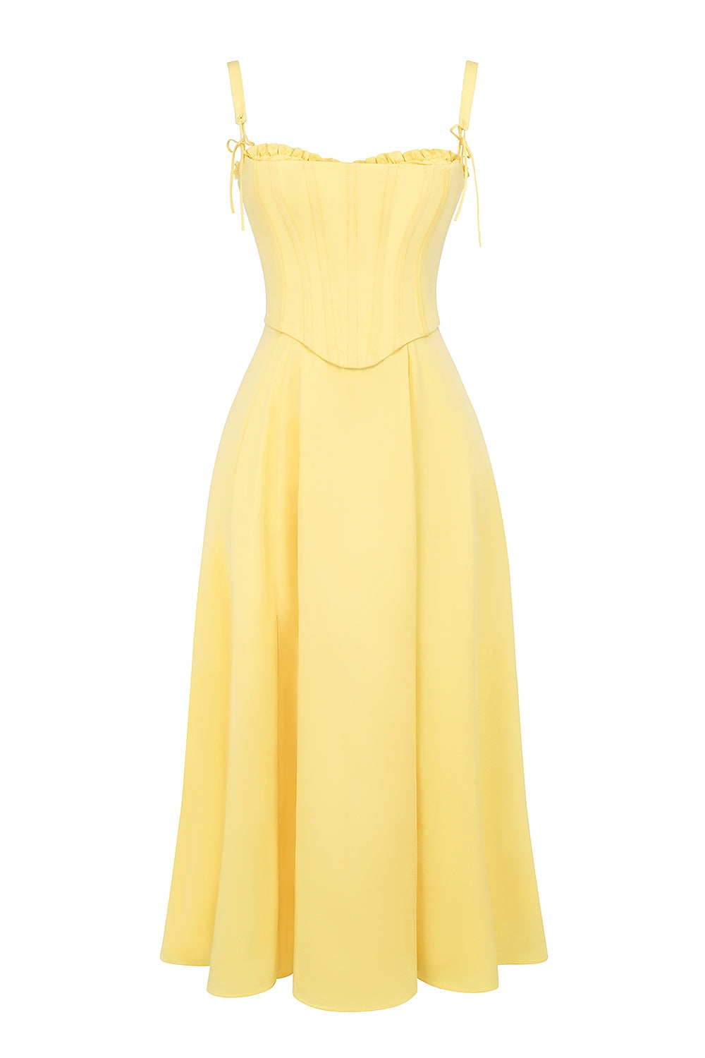 Allegra Timeless Midi Dress with Corset Everyday Luxe Edit