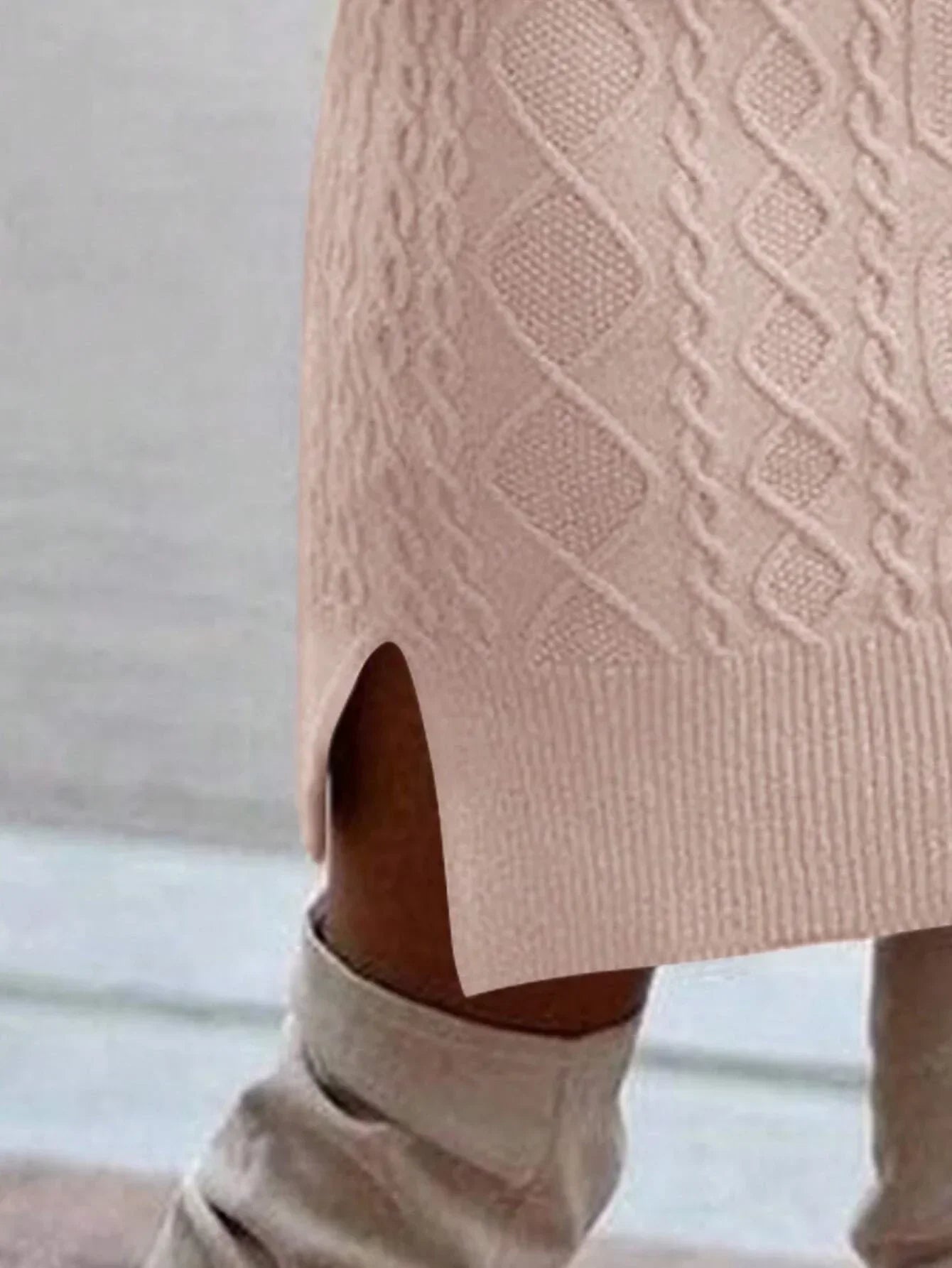 Rosario Womens Knitted Dress Dress with Relaxed Fit and Streetwear Style