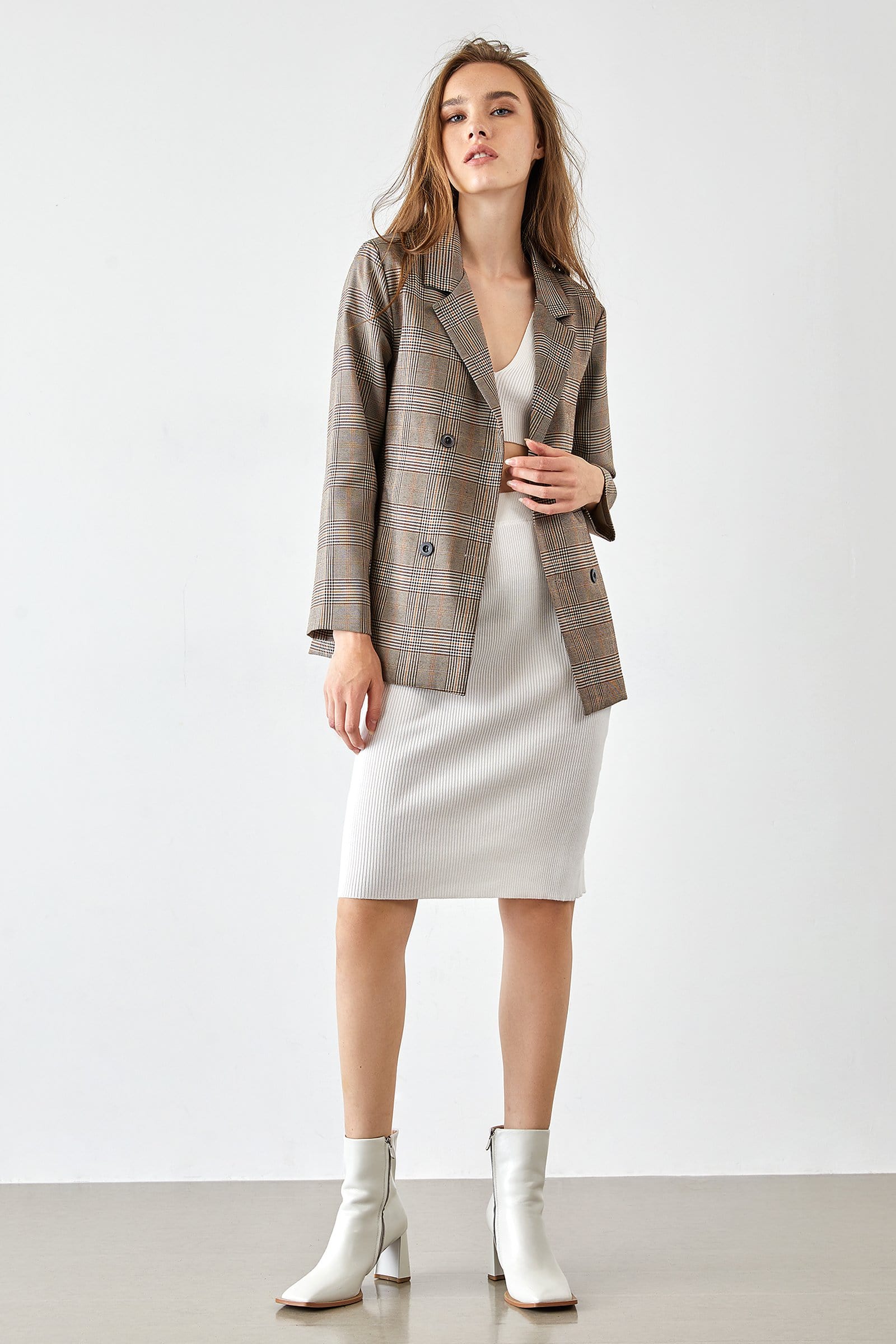 Ayesha Wheat Professional Blazer Jacket