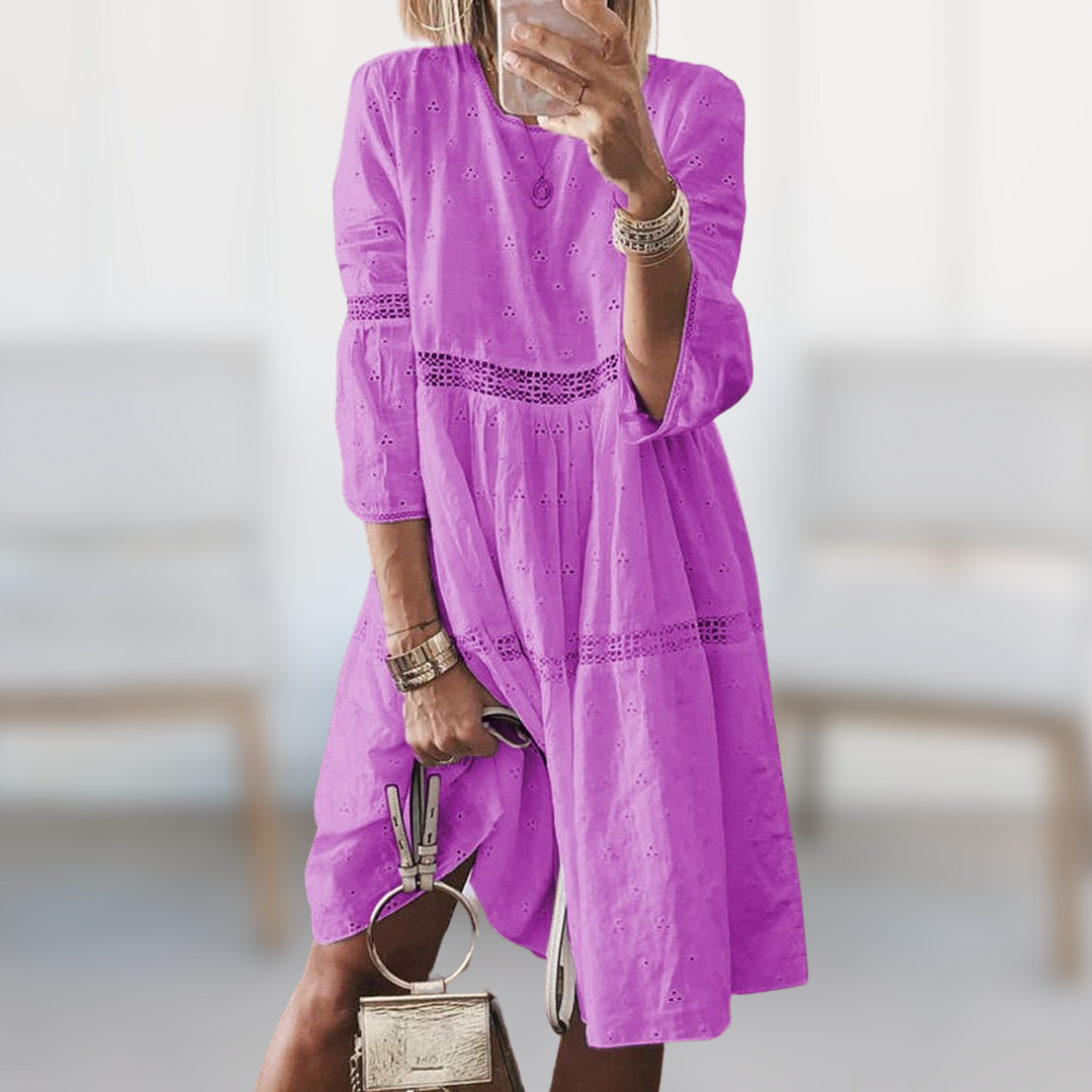 Ainhoa Aesthetic Embroidered Dress Evening Wear Edit