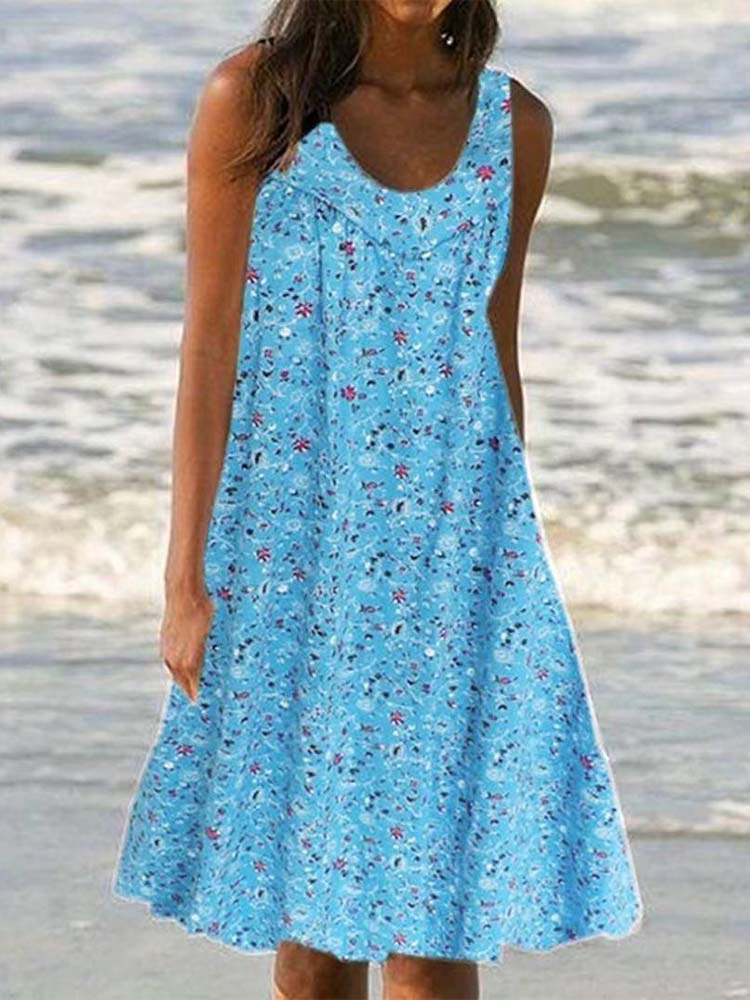 Retro Sleeveless Mini Dress