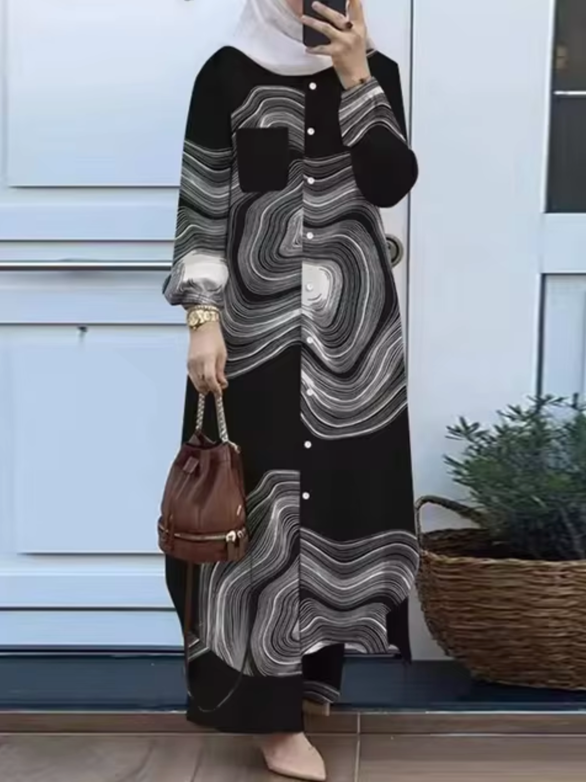 Elisa Elegant Two Piece Dress with Relaxed Fit and Comfort Fit Design