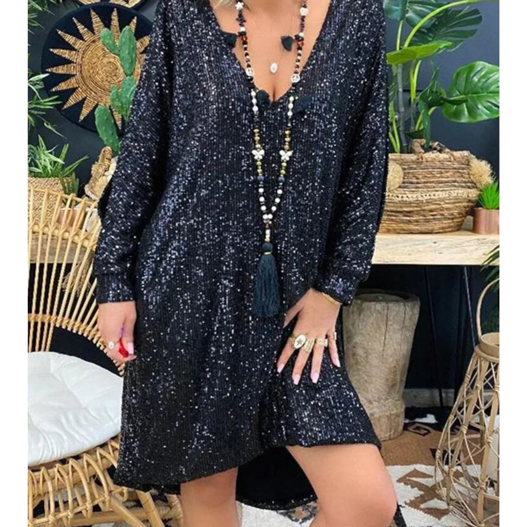 Ivana Boutique Glittering Sequin Dress Premium Wardrobe Essential