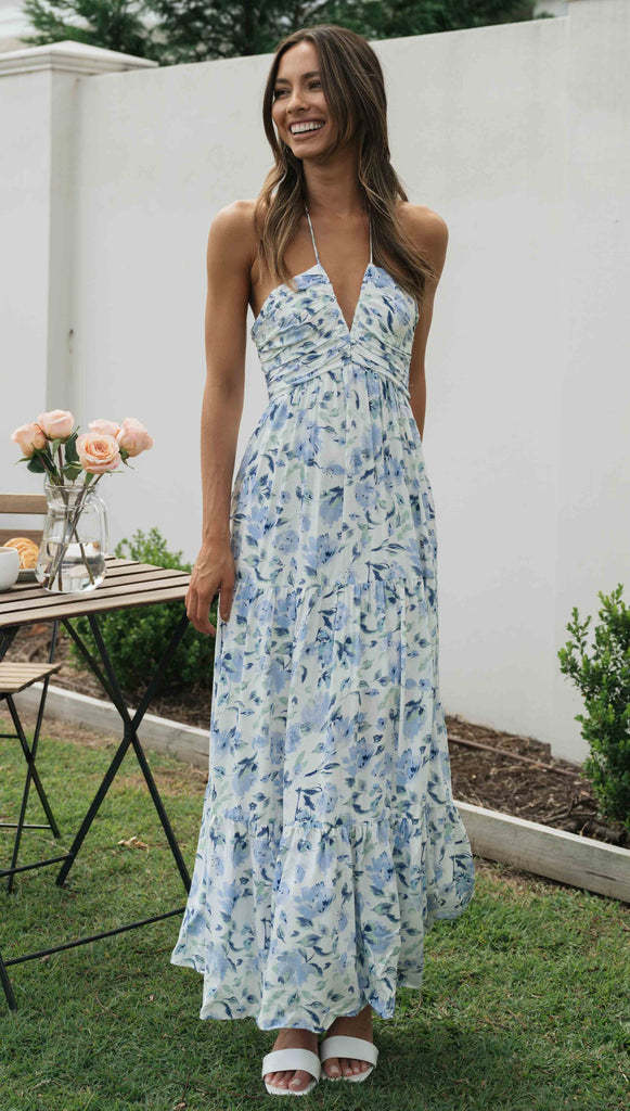 River Maxi Dress Blue