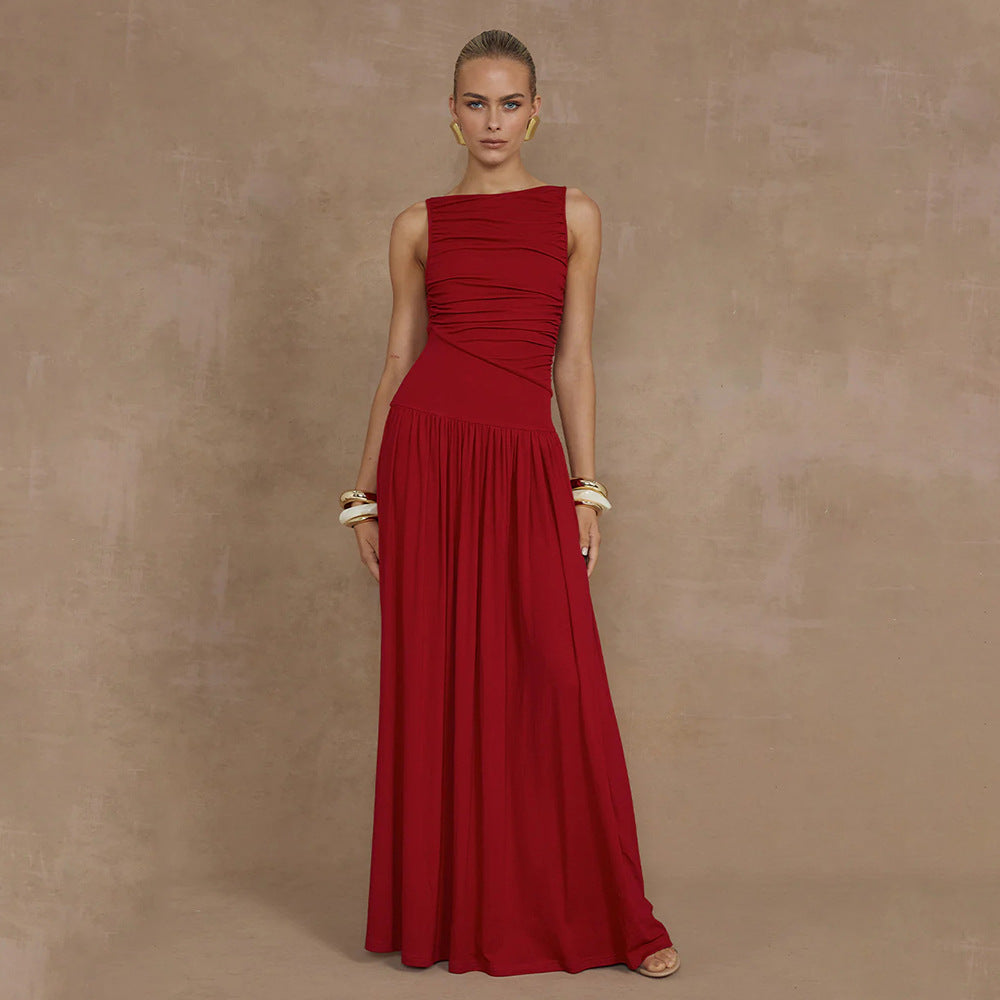 Trance Fit and Flare Dress Maroon