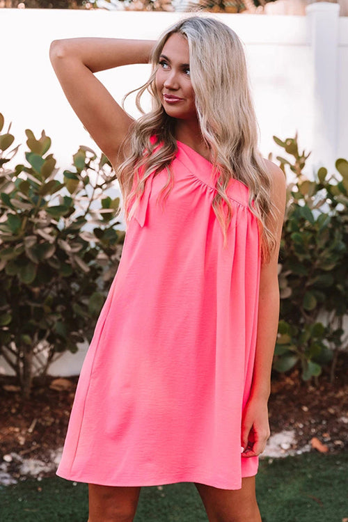 Save Your Love One Shoulder Sleeveless Mini Dress - 3 Colors
