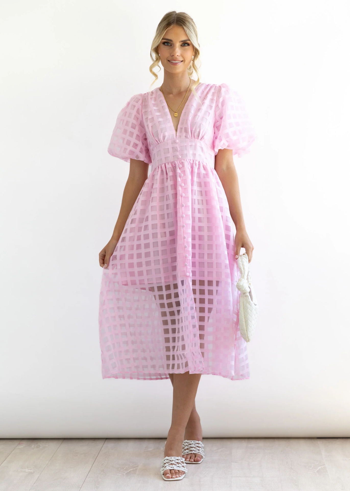 Paradise Midi Dress Pink