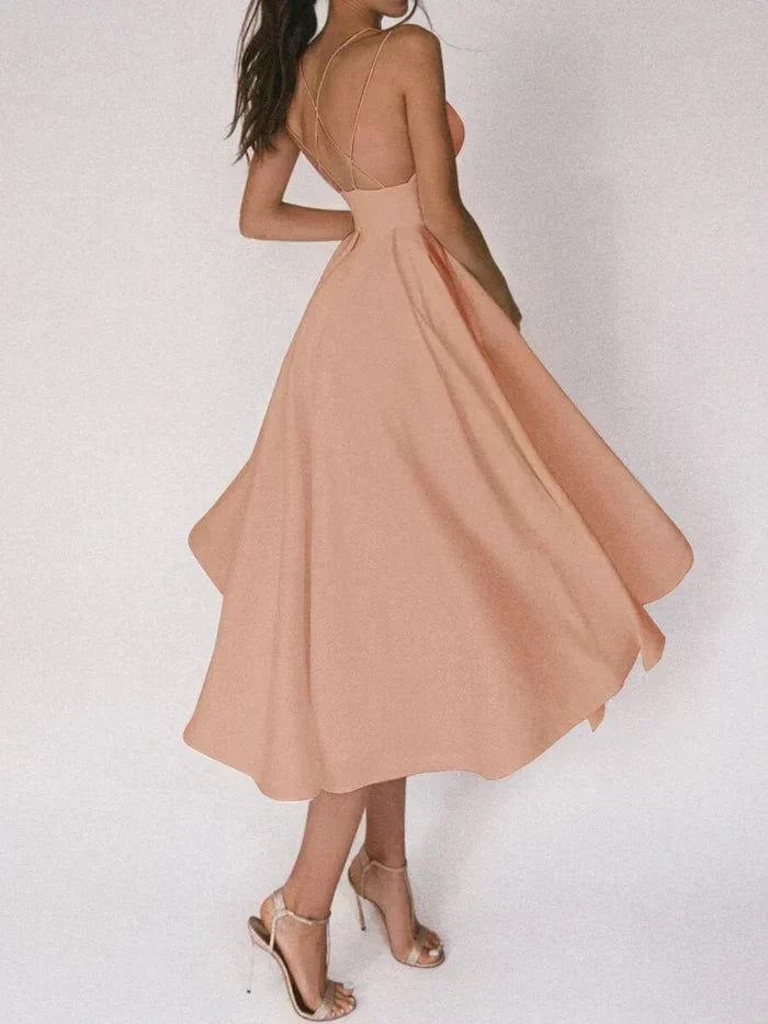 Yolanda V Neck Dress Dress with Relaxed Fit and Comfort Fit Design